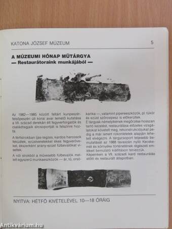 Múzeumi és műemléki hónap 1987 október