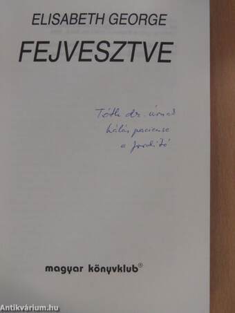 Fejvesztve (dedikált példány)