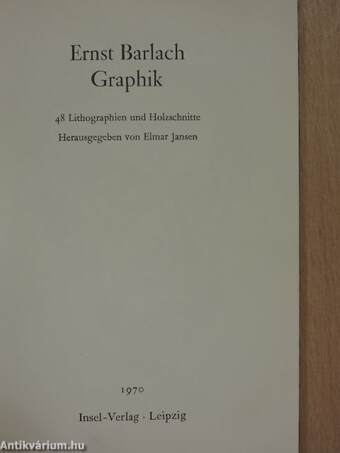 Ernst Barlach: Graphik