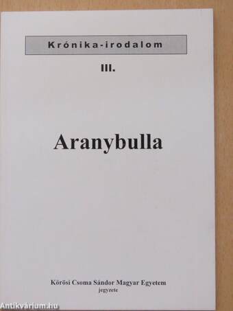 Aranybulla