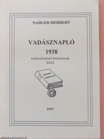 Vadásznapló 1938