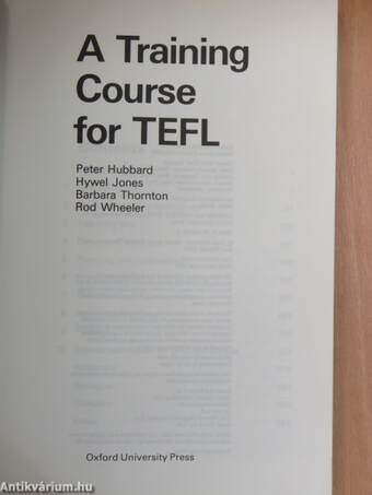 A Training Course for TEFL