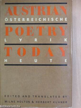 Austrian Poetry Today