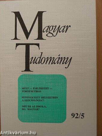 Magyar Tudomány 1992. május