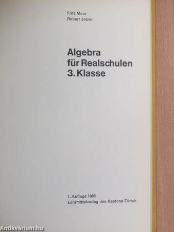 Algebra für Realschulen 3. Klasse