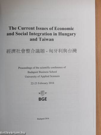 The Current Issues of Economic and Social Integration in Hungary and Taiwan