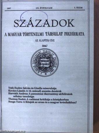 Századok 1997/1-6. I-II.