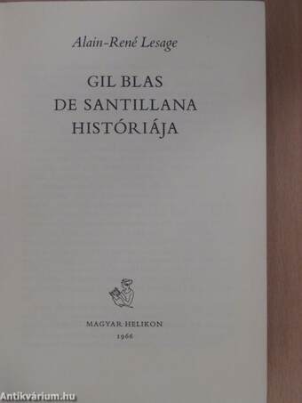 Gil Blas de Santillana históriája