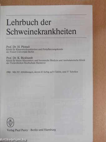 Lehrbuch der Schweinekrankheiten