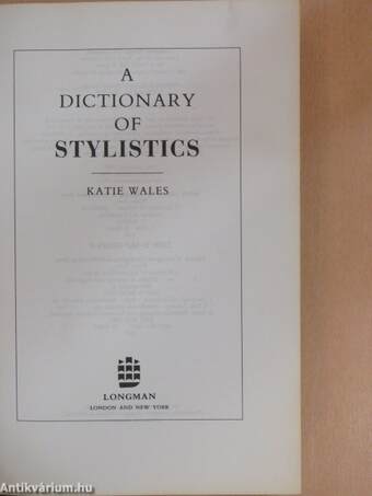 A Dictionary of Stylistics