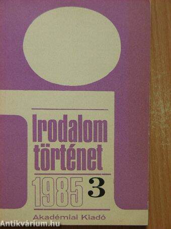 Irodalomtörténet 1985/3.