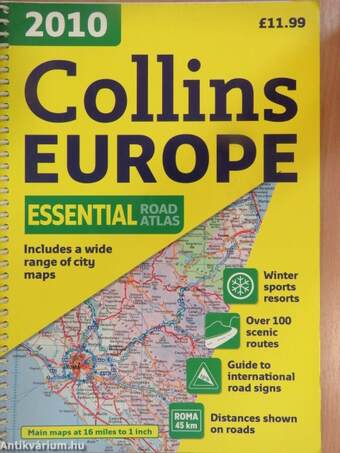 Collins Road Atlas Europe 2010