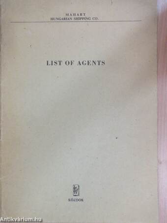 List of Agents