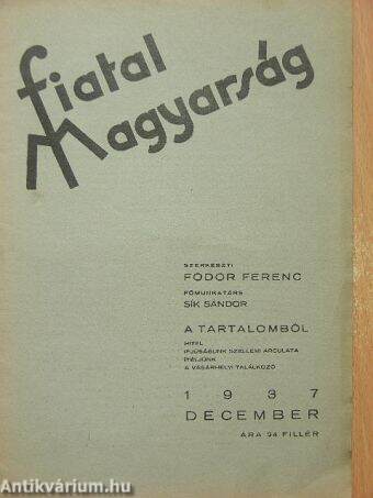 Fiatal magyarság 1937. december