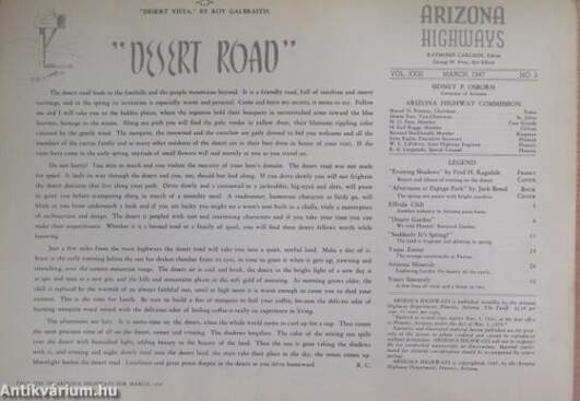 Arizona Highways March 1947