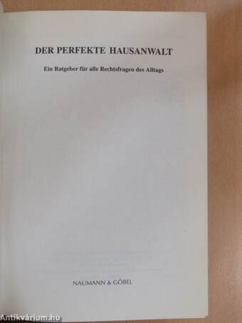 Der perfekte Hausanwalt