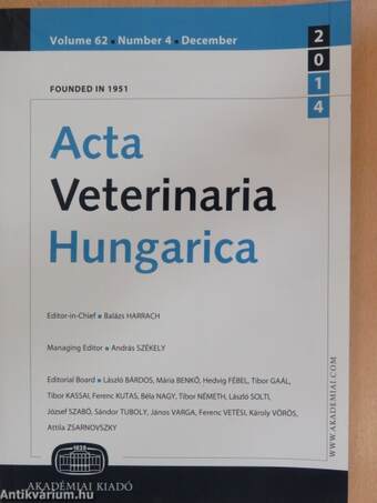 Acta Veterinaria Hungarica December 2014