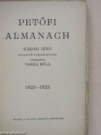 Petőfi almanach