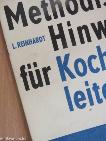 Methodische Hinweise für Kochkursusleiter