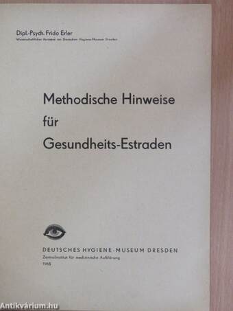 Methodische Hinweise für Gesundheits-Estraden