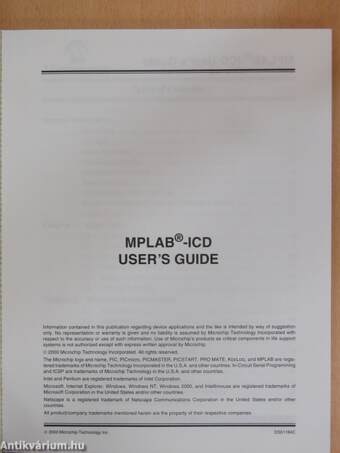 MPLAB-ICD - User's Guide