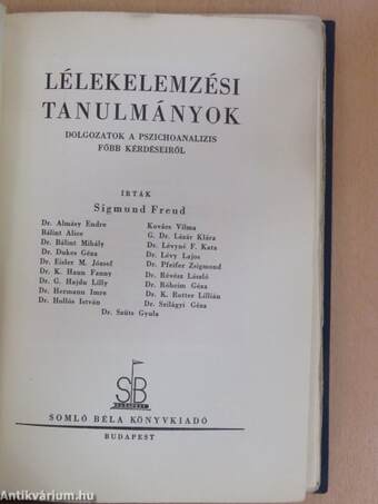 Lélekelemzési tanulmányok