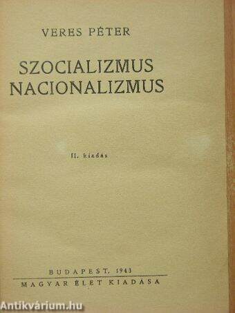 Szocializmus, nacionalizmus