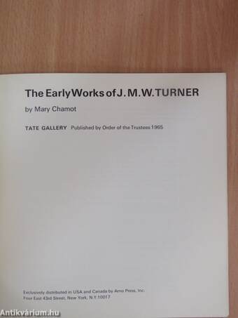 The Early Works of J. M. W. Turner