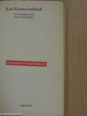 Karl-Kraus-Lesebuch