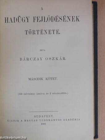 A hadügy fejlődésének története II. (töredék)