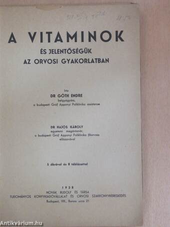 A vitaminok és jelentőségük az orvosi gyakorlatban