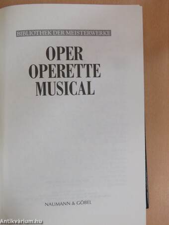 Oper - Operette - Musical