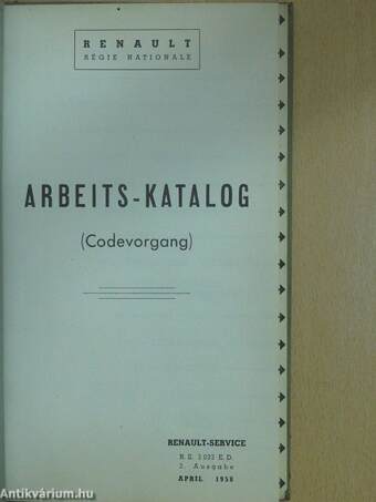 Arbeits-Katalog