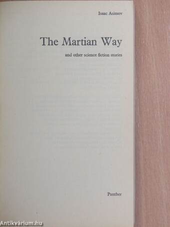 The Martian Way and other science fiction stories