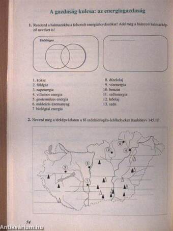Földrajz munkafüzet 8.