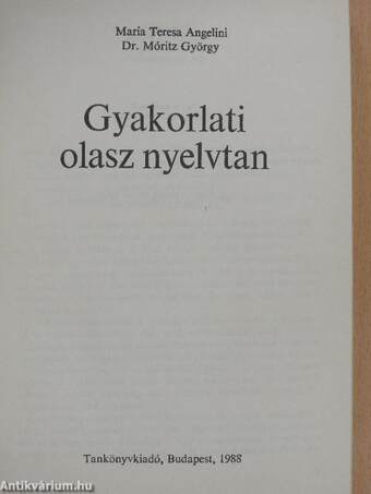 Gyakorlati olasz nyelvtan