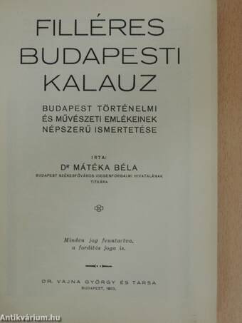 Filléres Budapesti Kalauz