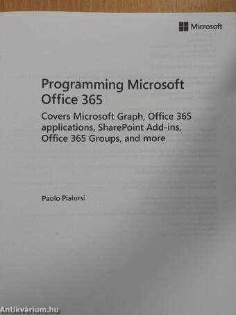 Programming Microsoft Office 365