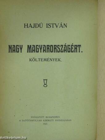 Nagy Magyarországért