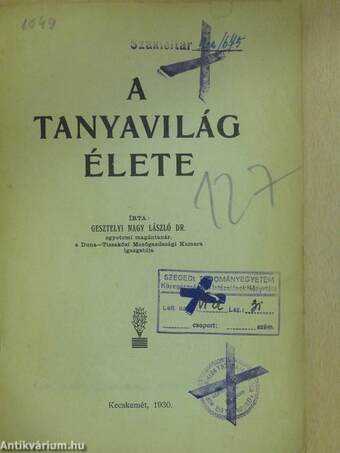 A tanyavilág élete