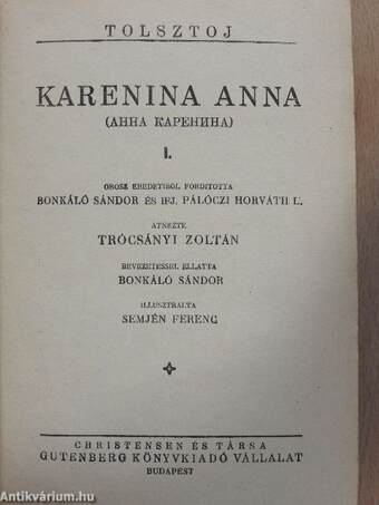 Karenina Anna I-IV.