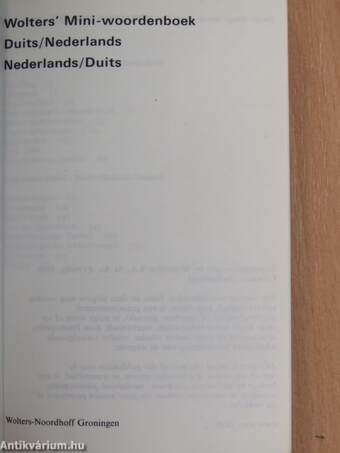 Duits/Nederlands - Nederlands/Duits