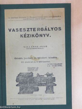 Vasesztergályos kézikönyv