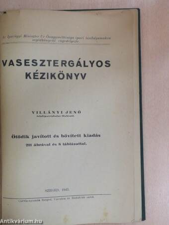 Vasesztergályos kézikönyv