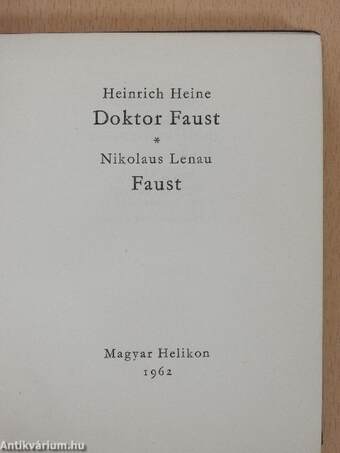 Doktor Faust/Faust