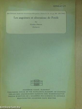 Les angoisses et obsessions de Petőfi