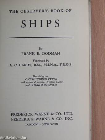 The Observer's Book of Ships