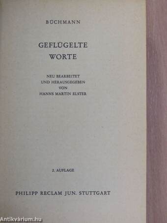 Geflügelte Worte