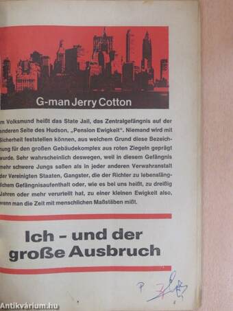 Jerry Cotton - Ich - und der große Ausbruch