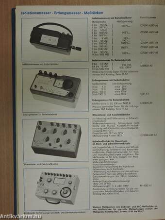 Nachrichtenmeßgeräte